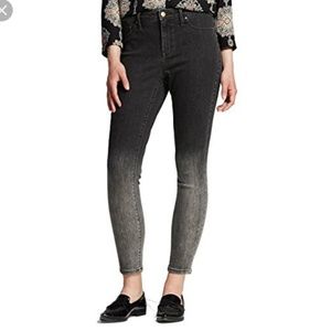 Mossimo Gray black ombre skinny Jeans 0